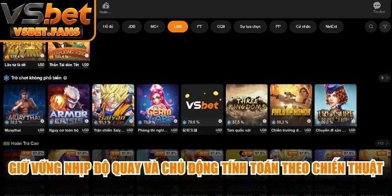 Giữ vững nhịp độ quay và chủ động tính toán theo chiến thuật